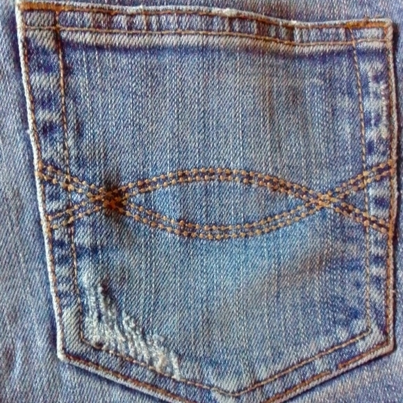 Abercrombie and Fitch Blue Denim Casual Jean Shorts, Women's size 6 - Picture 7 of 7